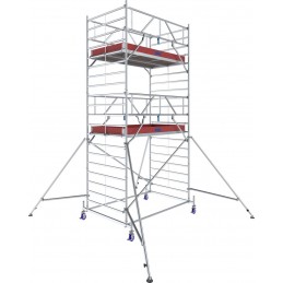 Rusztowanie aluminiowe przejezdne na kółkach STABILO 50 podest 1,5 x 2,5m - 6,4m - 782045P