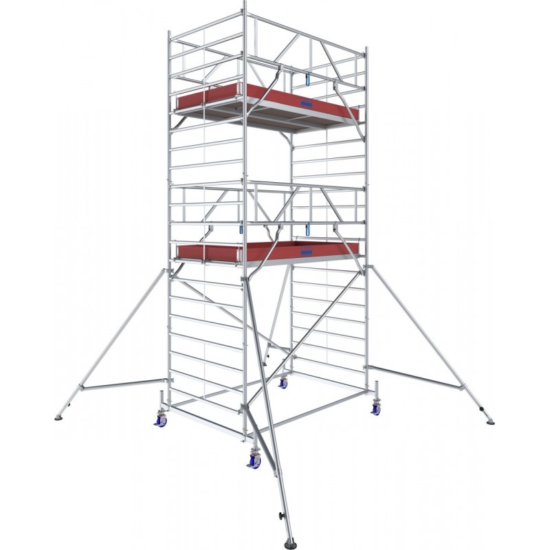 Rusztowanie aluminiowe przejezdne na kółkach STABILO 50 podest 1,5 x 2,5m - 6,4m - 782045P