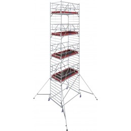 Rusztowanie aluminiowe przejezdne na kółkach STABILO 50 podest 1,5 x 2,5m - 10,4m - 782083P