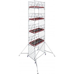 Rusztowanie aluminiowe przejezdne na kółkach STABILO 50 podest 1,5 x 2,5m - 10,4m - 782083P