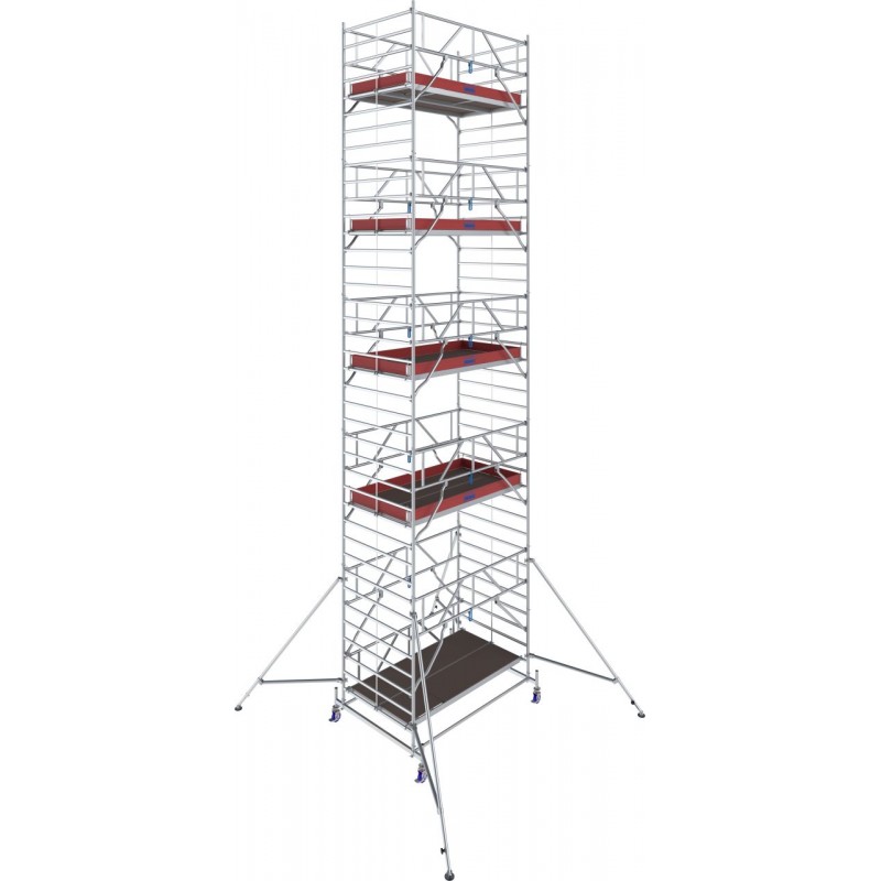 Rusztowanie aluminiowe przejezdne na kółkach STABILO 50 podest 1,5 x 2,5m - 11,4m - 782090P