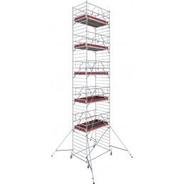 Rusztowanie aluminiowe przejezdne na kółkach STABILO 50 podest 1,5 x 2,5m - 12,4m - 782106P