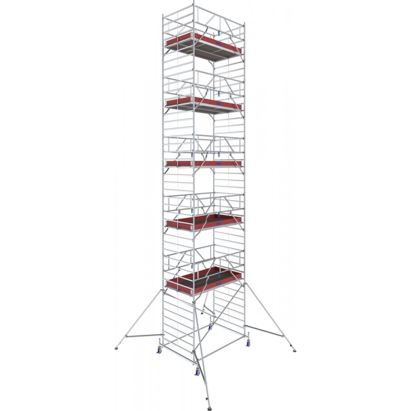 Rusztowanie aluminiowe przejezdne na kółkach STABILO 50 podest 1,5 x 2,5m - 12,4m - 782106P