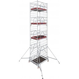 Rusztowanie aluminiowe przejezdne na kółkach STABILO 500 podest 1,5 x 2,0m - 9,5m - 783066P