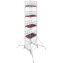 Rusztowanie aluminiowe przejezdne na kółkach STABILO 500 podest 1,5 x 2,0m - 10,5m - 783073P