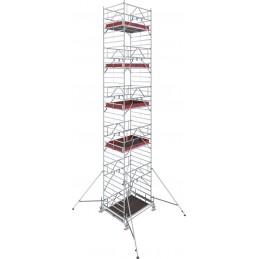 Rusztowanie aluminiowe przejezdne na kółkach STABILO 500 podest 1,5 x 2,0m - 11,5m - 783080P