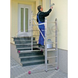Rusztowanie przegubowe Corda 4,0m - 916341 - ustawienie na schodach